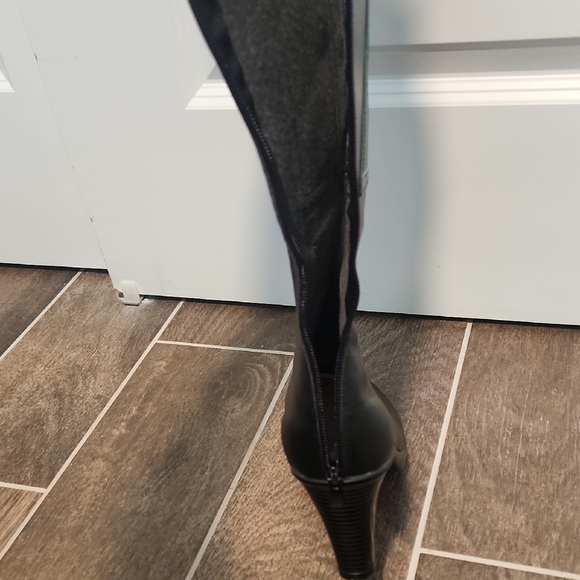 Stylish Costume Black and Green Women's Boots Size 11 Superhero/villan - Picture 6 of 7